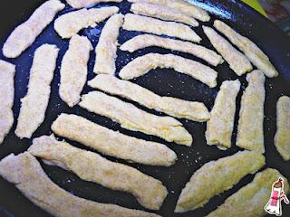 Bastoncitos de calabaza y queso Bastoncitos de calabaza y queso