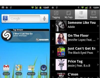 Shazam Encore, identifica musica con android