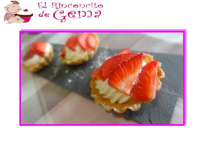 TARTALETAS DE NATA Y FRESA (Especial Día del Padre) TARTALETAS DE NATA Y FRESA (Especial Día del Padre)