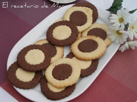 GALLETAS DE DOS COLORES GALLETAS DE DOS COLORES