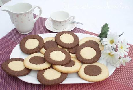 GALLETAS DE DOS COLORES GALLETAS DE DOS COLORES