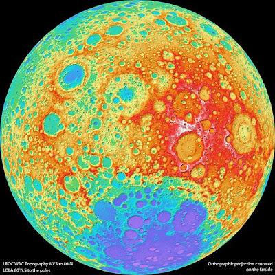 La evolución de la Luna, celebrando los mil días sonda LRO en órbita lunar