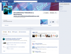 Procedimientos Telematicos ahora también en Facebook y LinkedIn