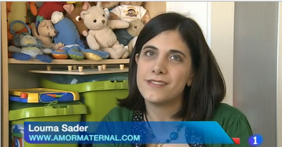 Entrevista a Louma Sader Bujana de Amor Maternal en el Telediario de TVE