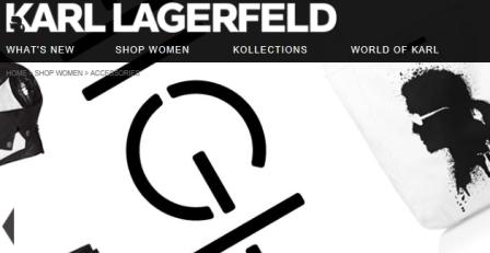 Descubre la web de Karl Lagerfeld