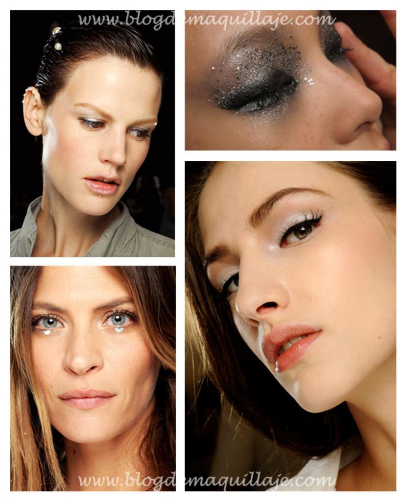pasarela_plata Tendencias de maquillaje primavera verano 2012 – Visto en pasarela