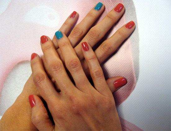 manicura de 2 colores manicura de 2 colores