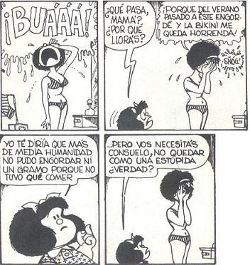Mafalda_bikini Ataque de Mafalda ( “Mafalditis Primaveral”)