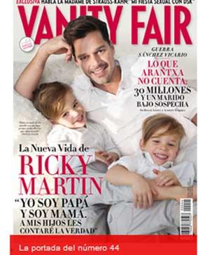 Ricky Martin posa junto a sus hijos y su novio