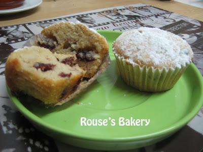 Muffins de Mascarpone y Arándanos rojos Muffins de Mascarpone y Arándanos rojos