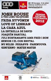 Primeros Nombres Para el FARADAY FESTIVAL 2012 Primeros Nombres Para el FARADAY FESTIVAL 2012