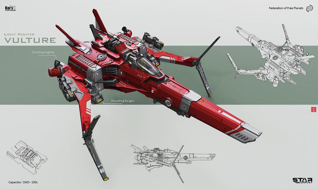 KaranaK – Diseños conceptuales de naves (II) KaranaK – Diseños conceptuales de naves (II)