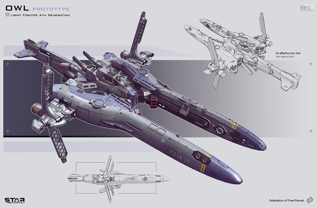 KaranaK – Diseños conceptuales de naves (II) KaranaK – Diseños conceptuales de naves (II)