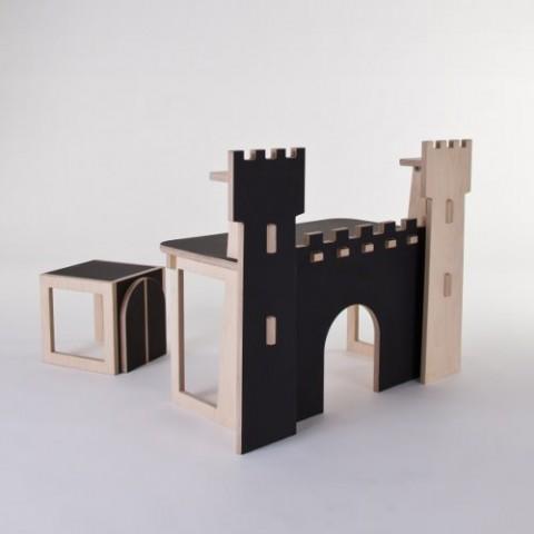 castillo-1 Escritorio con forma de castillo para niños