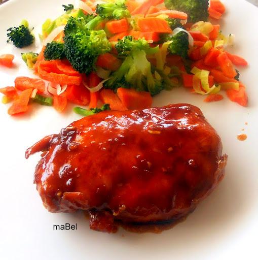 Pechuga de pollo laqueada Pechuga de pollo laqueada