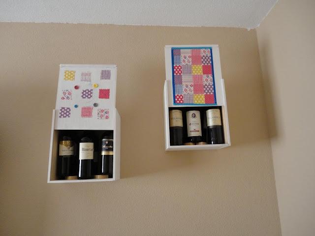 Diy: El almacenaje de pared de cajas de vino de Mar