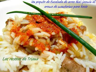 Ensalada de arroz thai-jazmin al aroma de mandarina Ensalada de arroz thai-jazmin al aroma de mandarina
