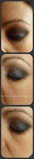 Maquillaje en tonos morados, rosas y negros con diferente base Maquillaje en tonos morados, rosas y negros con diferente base