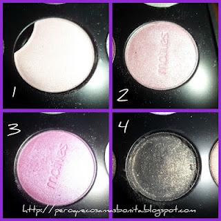 Maquillaje en tonos morados, rosas y negros con diferente base Maquillaje en tonos morados, rosas y negros con diferente base