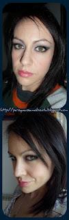 Maquillaje en tonos morados, rosas y negros con diferente base Maquillaje en tonos morados, rosas y negros con diferente base
