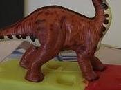 Apatosaurus rastros plastilina