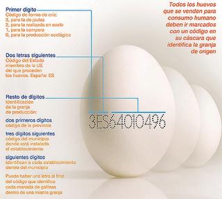 El código numérico de los huevos y el maltrato a las gallinas