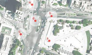 Nuevo desplazamiento de la estatua de Colón