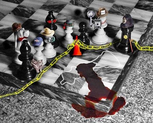 La escena del crimen.