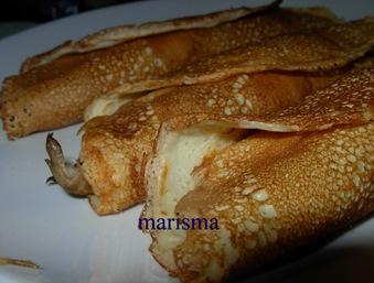 crepes de setas y jamon