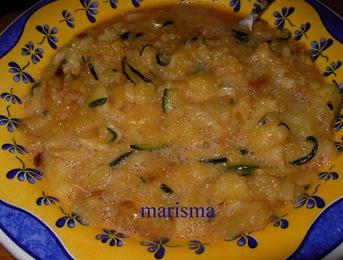 Tortilla de patata y calabacín
