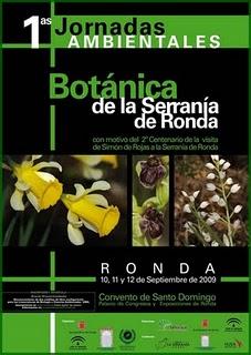 I Jornadas Ambientales, “ Botánica de la Serranía de  Ronda”