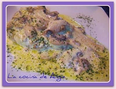 PESCADO AL HORNO CON CHAMPIS Y LIMÓN