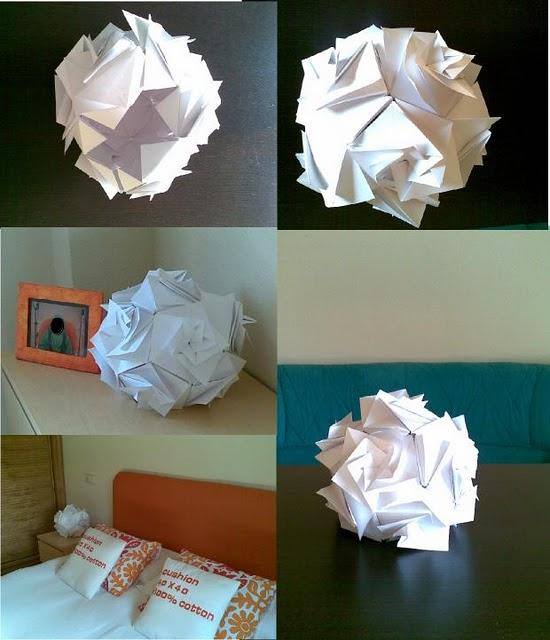 Idea decorativa: Dodecahedro de origami