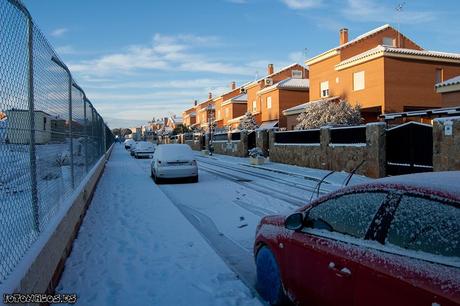 Foto La aventura de ir al trabajo el día de la nevada en Madrid