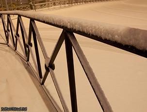 Fotos de la Nevada en el Barrio del Hospital y Campus de Fuenlabrada