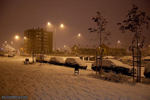 Foto Fotos de la Nevada en el Barrio del Hospital y Campus de Fuenlabrada