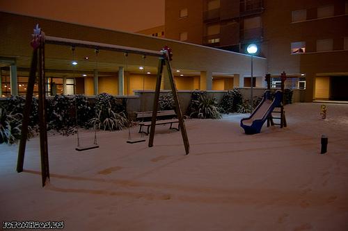 Foto Fotos de la Nevada en el Barrio del Hospital y Campus de Fuenlabrada