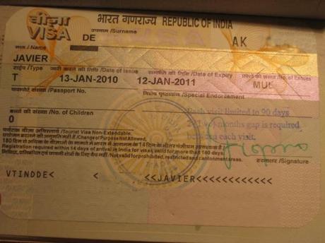 Ya tengo mi visado de India!