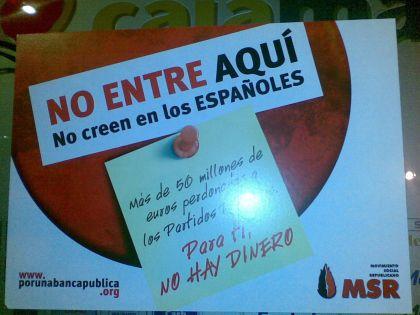 El MSR y España 2000 hacen una campaña xenófoba en Granada