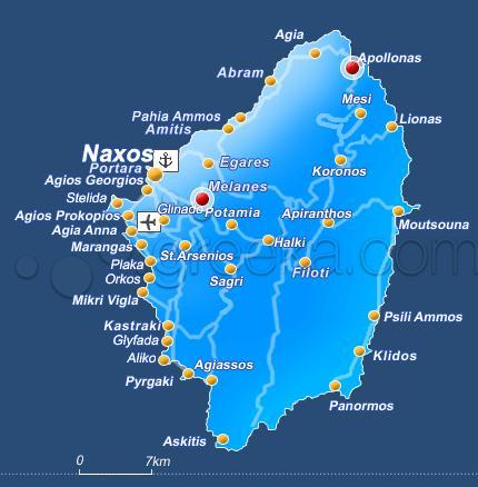 Visitando Naxos: el interior de la isla