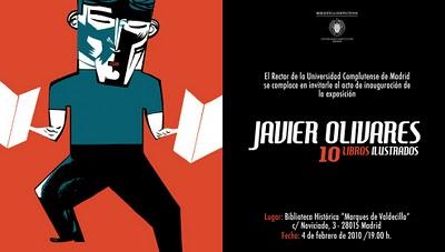 Javier Olivares inagura muestra 10 Libros ilustrados