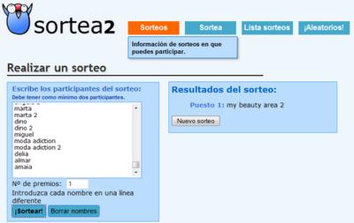 Ganadora Sorteo Deborah