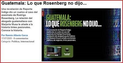 GUATEMALA: Sexo, mentiras, medicinas y cinta de videotape.(IV)...