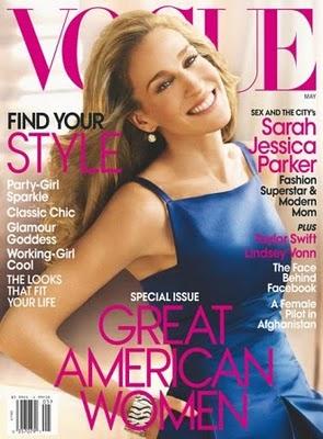 Sarah Jessica Parker, en portada de Vogue USA, mayo 2010