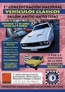 Antic Auto Alicante 2010. VII Salón Internacional de Automóviles, Motocicletas y Recambio Antiguo y Clásico