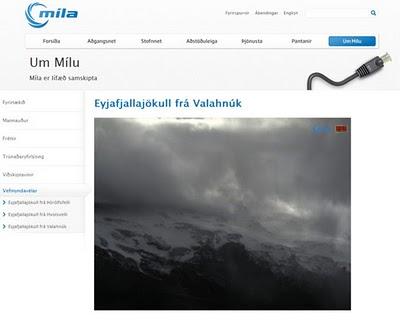 Webcams transmitiendo en directo desde el volcán de Islandia