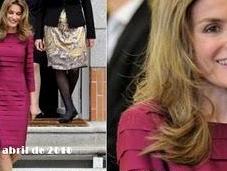 Letizia luce cuarta aclamado vestido magenta