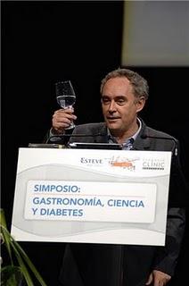 Segçun Ferran Adriá en el Simposium ESTEVE “ser diabético no supone renunciar a los placeres de la cocina”