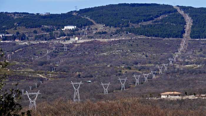 Línea de Muy Alta Tensión en la Sierra de Guadarrama