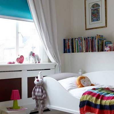 10 Habitaciones infantiles llenas de color (con paredes blancas)